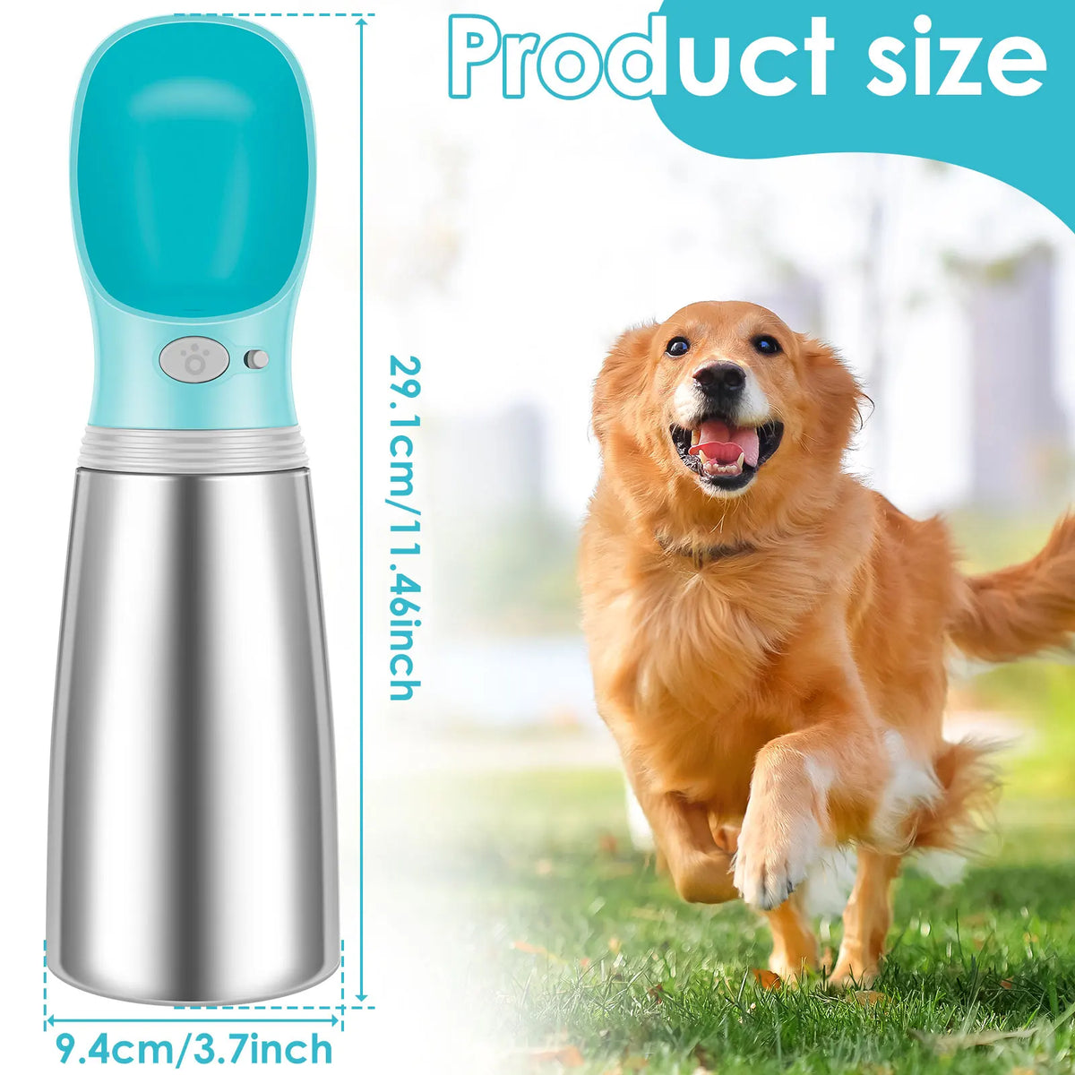 Dog Water Bottles Portable Pet Dogs Cats Water Dispenser Leak Proof Drinking Container Large Capacity Pet Water Supplies