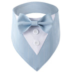 Wedding Big Dog Triangle Scarf with Bow Tie Handsome Pet Bandana for Small Large Dogs Golden Retriever Shepherd Labrador Bibs