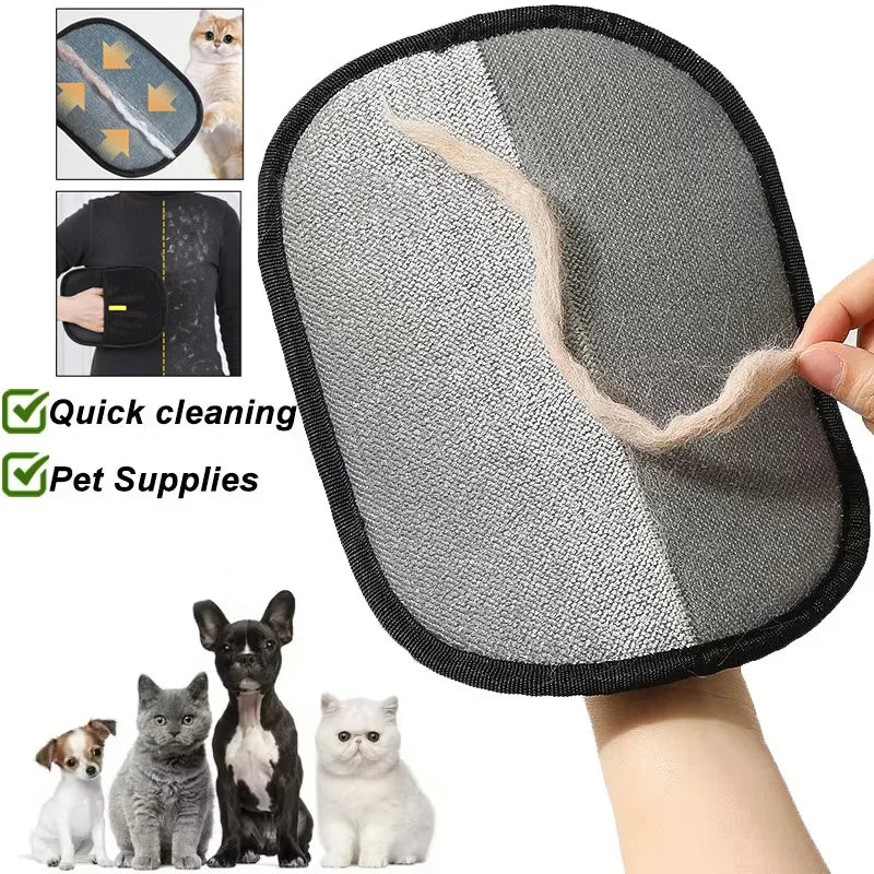 Pet Hair Remover Portable Washable Clothes Hair Dehairing Gloves Pet Cleaning Products Pet Accessories