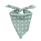 Pet Bandanas Plaid Dots Style Cotton Washable Dog Bandanas Scarf Bowties Collar Pet Square Bib For Puppies Kittens