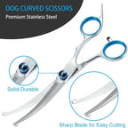 Dog Cat Safety Round Head Grooming Scissors Light Sharp Stainless Steel Anti-Injury Precise Pet Hair Trimmer