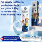 PetClear 120g Milk Flavor Pet Toothpaste - Remove Tartar, Clean Teeth, Freshen Breath, Reduce Plaque for Pets