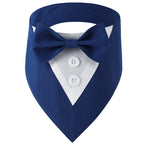Wedding Big Dog Triangle Scarf with Bow Tie Handsome Pet Bandana for Small Large Dogs Golden Retriever Shepherd Labrador Bibs