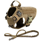 Large Dog Collar Dog Harness And Leash Set Pet Vest Tactical German Shepherd Harnesses For Small Dogs