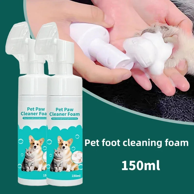 150 Ml Pet Dog Paw Cleaning Foam Convenient Cat and Dog Foot Cleaning Detergent Pet Care Easy Cleaning Pet Supplies