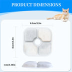 6/12/18/24PCS Activated Carbon Replacement Filters For Pet Automatic Drinking Fountain Battery Operated Cat Water Fountain