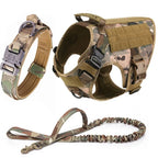 Large Dog Collar Dog Harness And Leash Set Pet Vest Tactical German Shepherd Harnesses For Small Dogs