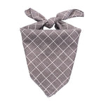 Pet Bandanas Plaid Dots Style Cotton Washable Dog Bandanas Scarf Bowties Collar Pet Square Bib For Puppies Kittens