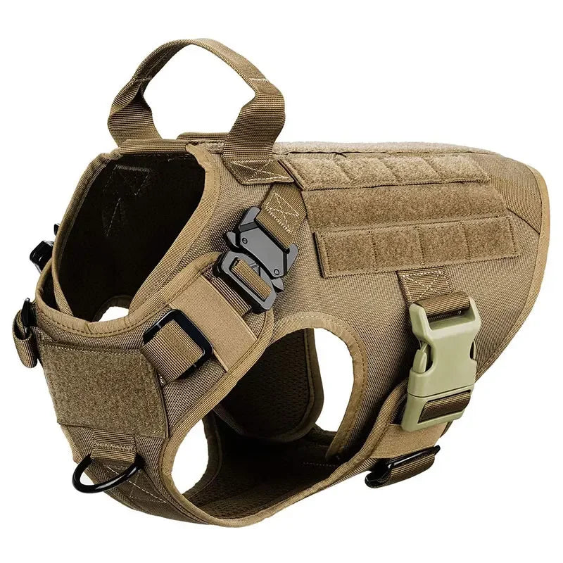 Large Dog Collar Dog Harness And Leash Set Pet Vest Tactical German Shepherd Harnesses For Small Dogs