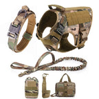 Large Dog Collar Dog Harness And Leash Set Pet Vest Tactical German Shepherd Harnesses For Small Dogs