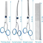 Dog Cat Safety Round Head Grooming Scissors Light Sharp Stainless Steel Anti-Injury Precise Pet Hair Trimmer