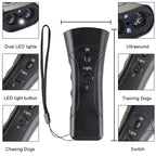 Ultrasonic Dog Bark Control Deterrent Stop Barking with LED Light Safe Humane for Pet Training