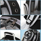 Transparent Portable Cat Carrier Backpack Breathable Bubble Pet Backpack for Small Animals Puppy Kitty Travel Capsule