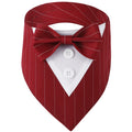 Wedding Big Dog Triangle Scarf with Bow Tie Handsome Pet Bandana for Small Large Dogs Golden Retriever Shepherd Labrador Bibs