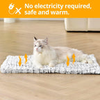 Self-Warming Cat Bed, Ultra Soft Warm Dog Cage Mat, Non-Slip Self-Warming Pet Pad, Suitable for Cats Dogs Indoor Outdoor