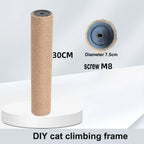 DIY Cat Climbing Tree Tower Replacement Parts | Sisal Rope Scratching Posts & Hard Cardboard Tube Pillars | Pet Cat Toys Accesso