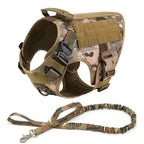 Large Dog Collar Dog Harness And Leash Set Pet Vest Tactical German Shepherd Harnesses For Small Dogs