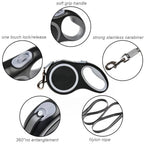 Long Strong Pet Leash For Large Dogs Durable Nylon Retractable Big Dog Walking Leash Leads Automatic Extending Dog Leash Rope