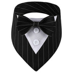 Wedding Big Dog Triangle Scarf with Bow Tie Handsome Pet Bandana for Small Large Dogs Golden Retriever Shepherd Labrador Bibs