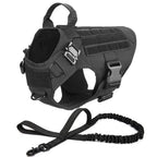 Large Dog Collar Dog Harness And Leash Set Pet Vest Tactical German Shepherd Harnesses For Small Dogs
