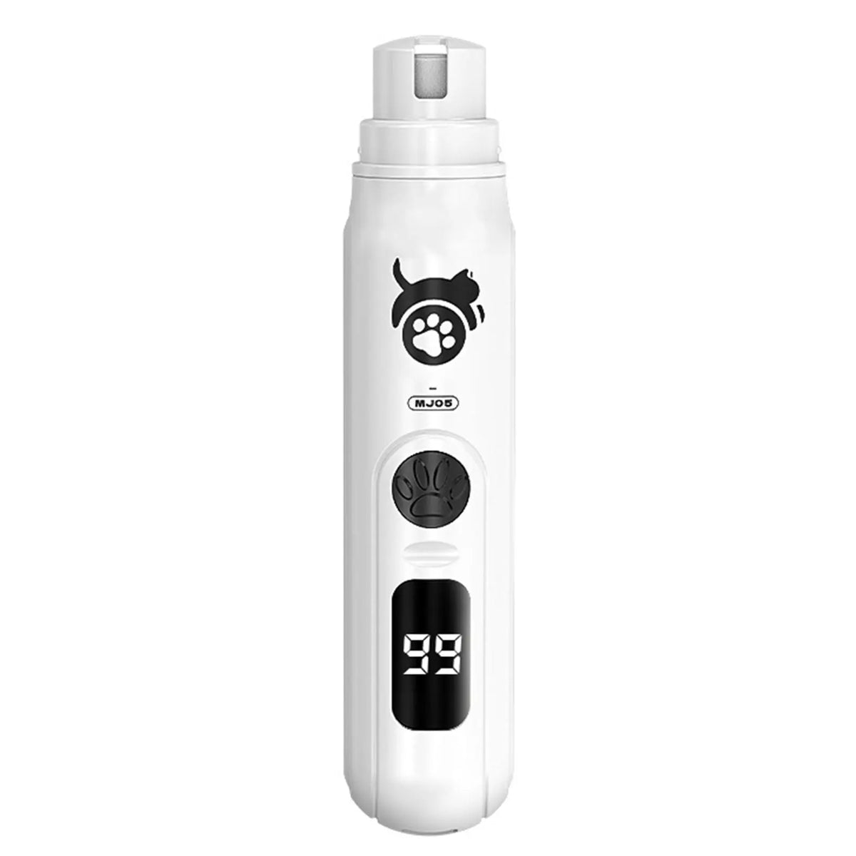 Dog Nail Grinder 3-Speed Vibration Quiet Electric Pet Nail Trimmer with Digital Display Rechargeable USB-C Cat & Dog Nail File